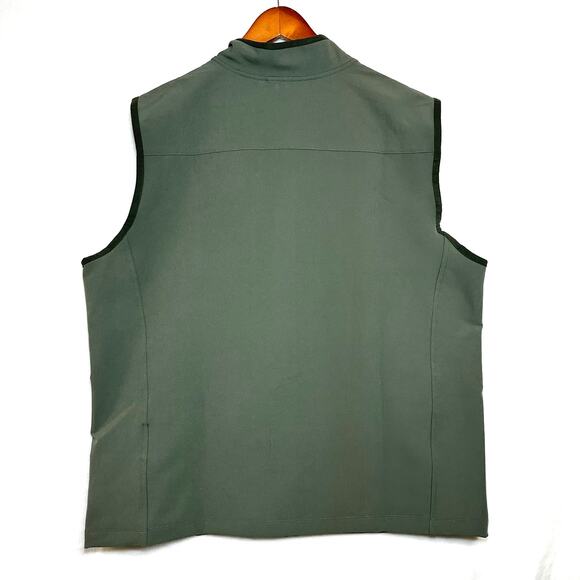NWT 32 Degrees COOL Basil Green Vest Large Zipped Pockets Active Fall Camp Hike - Picture 4 of 8